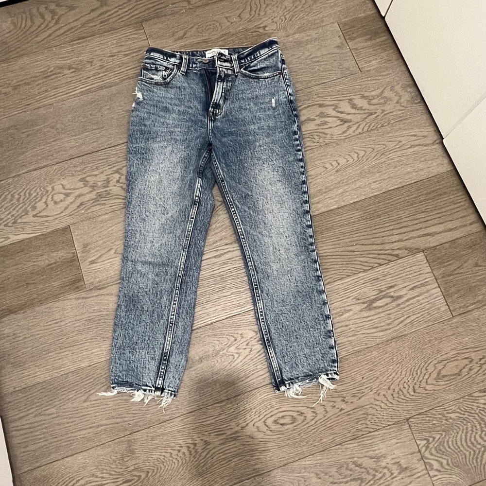 A&F High Rise Mom Jeans